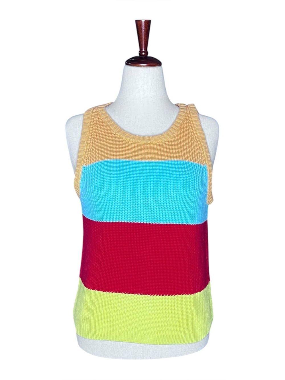 525 AMERICA Cotton Tank MultiColor Sweater M